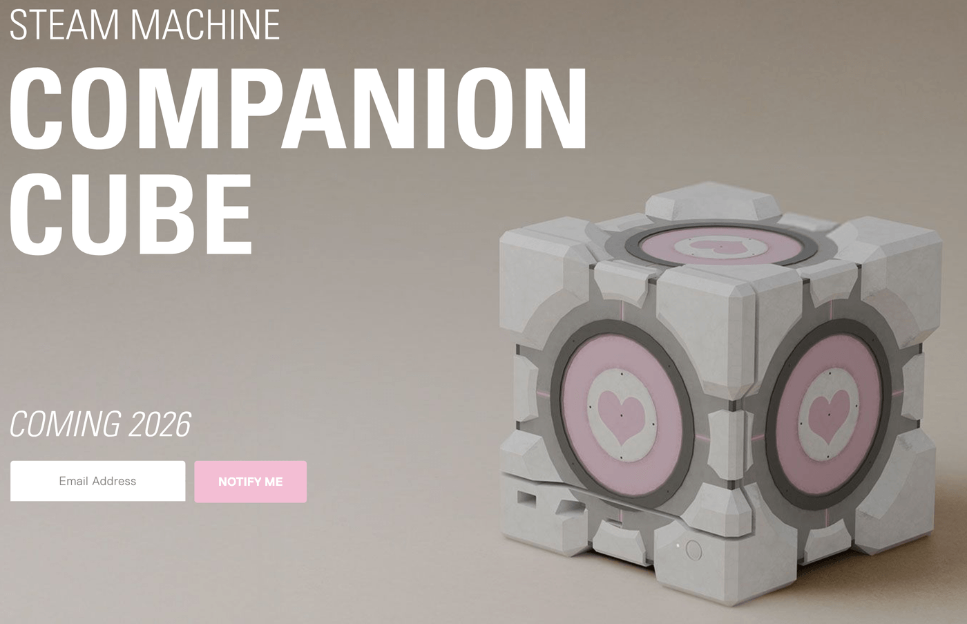 Screenshot of dbrand's Companion Cube product