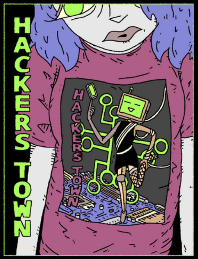 Hackers Town T-shirt