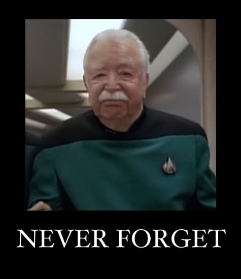 Demotivational-poster meme of Dalen Quaice from the episode, captioned NEVER FORGET